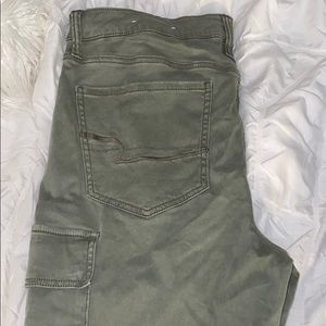 American Eagle Army Green Super Stretch Jeans
